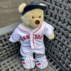 Build A Bear Boston Red Sox Uniform Jersey Pants Socks Hat 17 Inches Teddy Gift